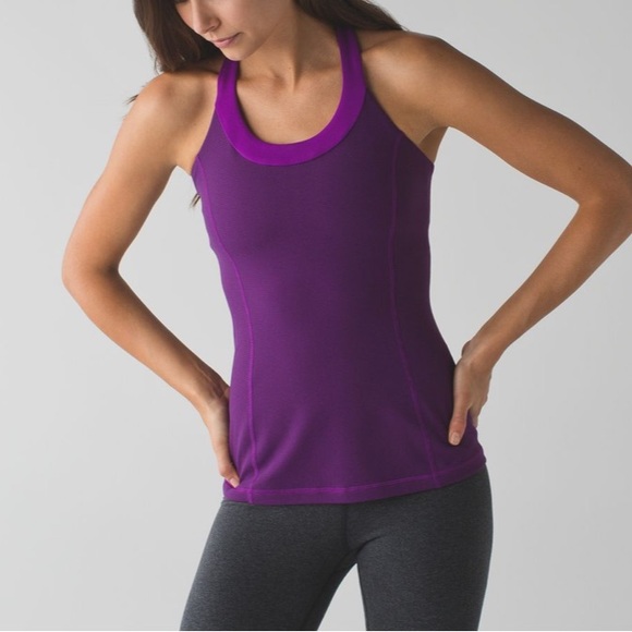 NWT Lululemon Enhearten Tank purple size 2 - Picture 2 of 7